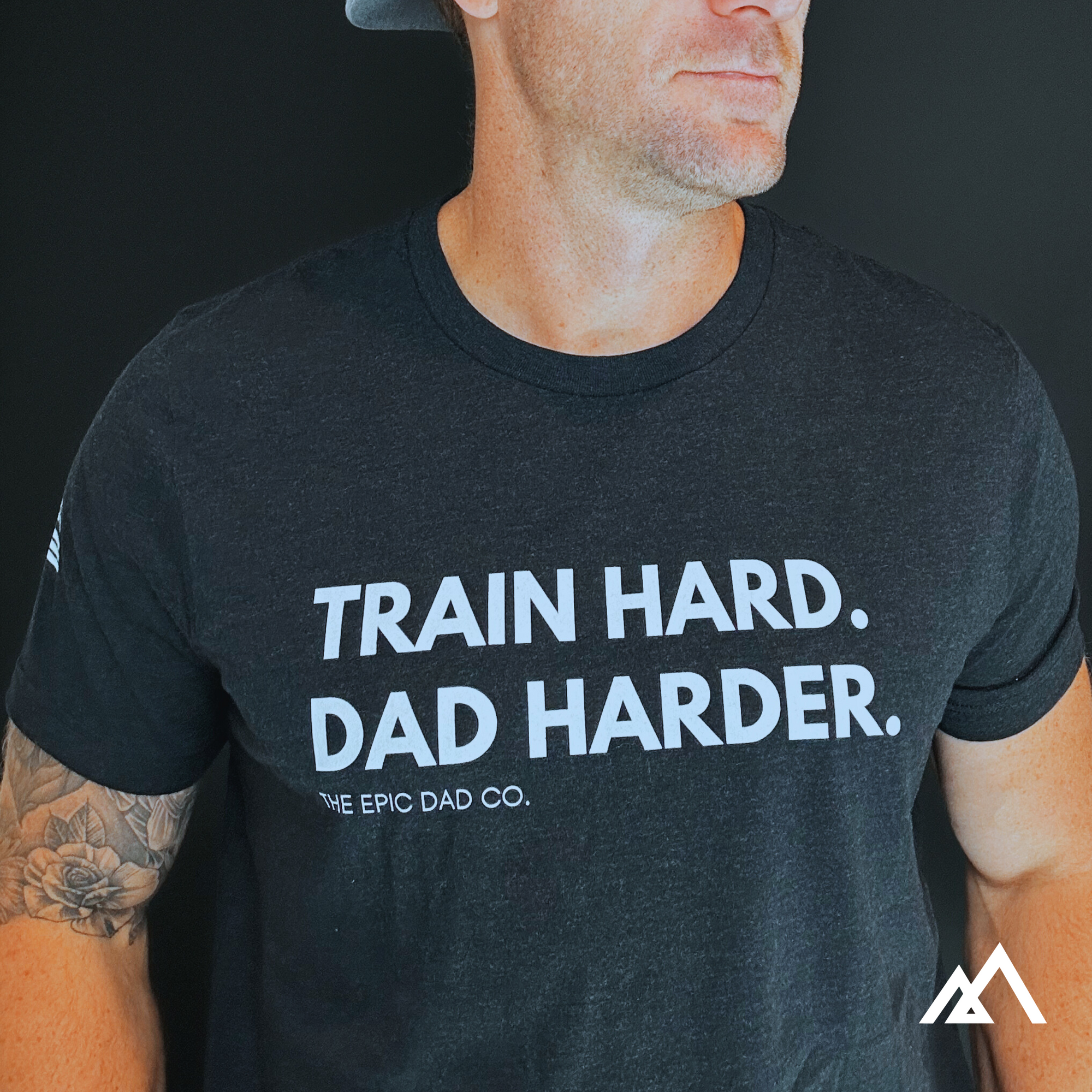 Train Hard. Dad Harder. (Black)