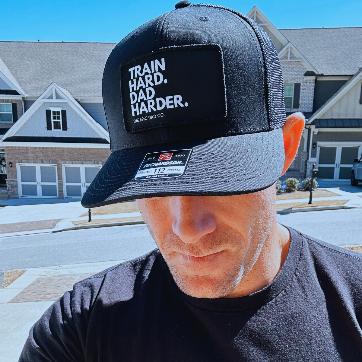 Train Hard. Dad Harder. Snapback