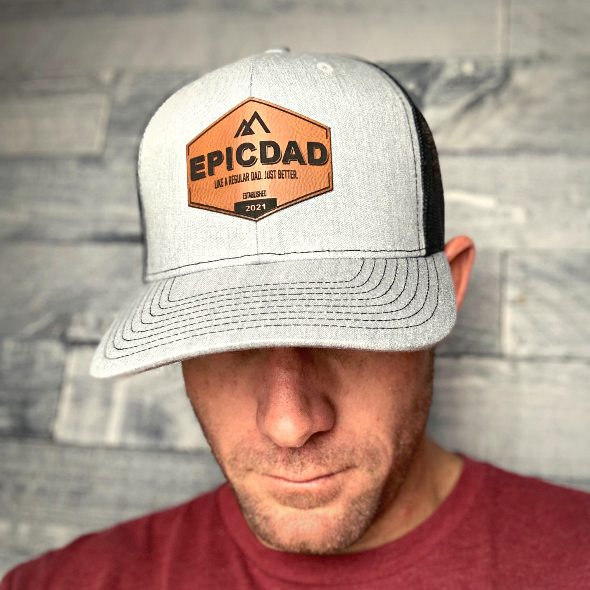 The Epic Dad Co. - Leather Patch Snapback