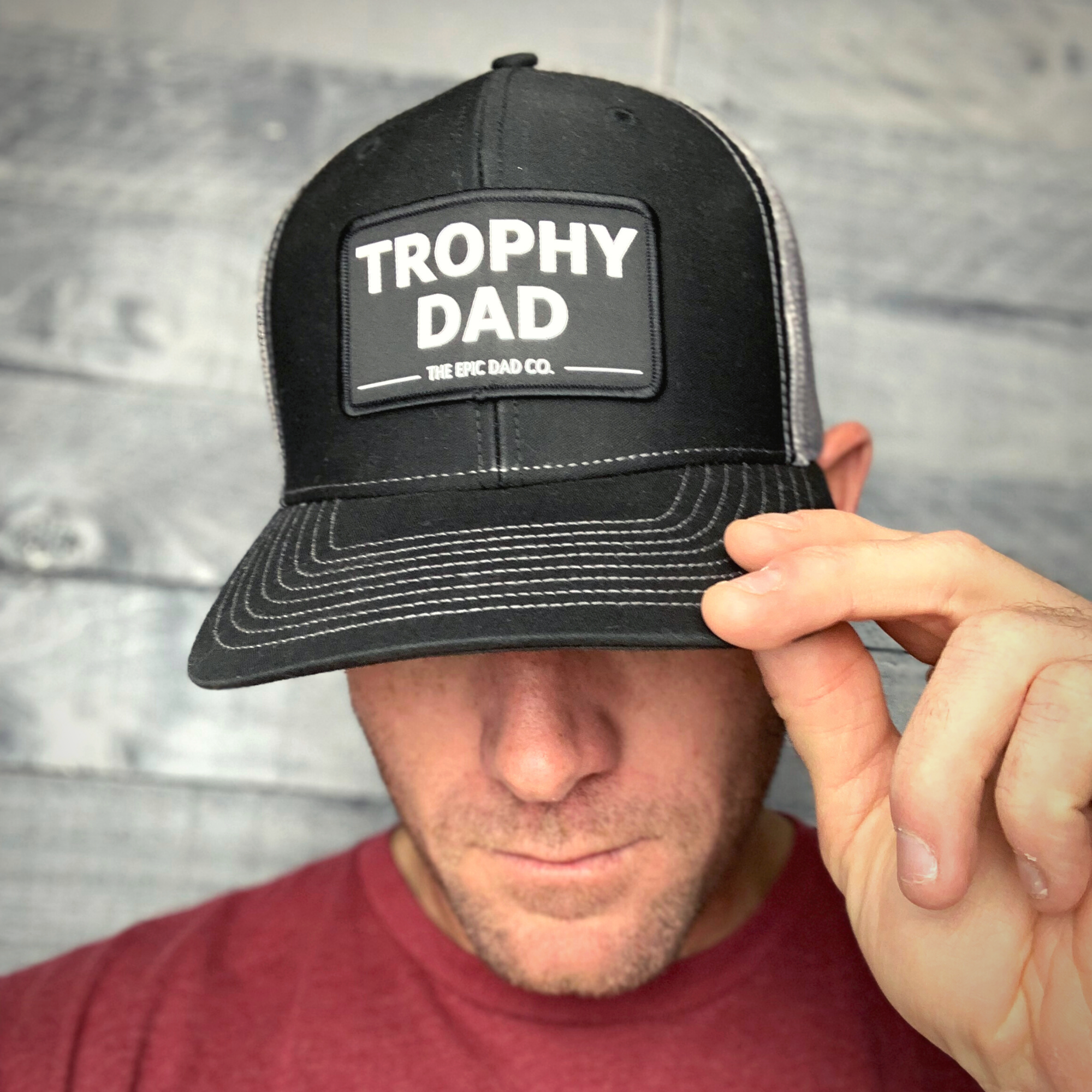 Trophy Dad Snapback (Black/Grey)